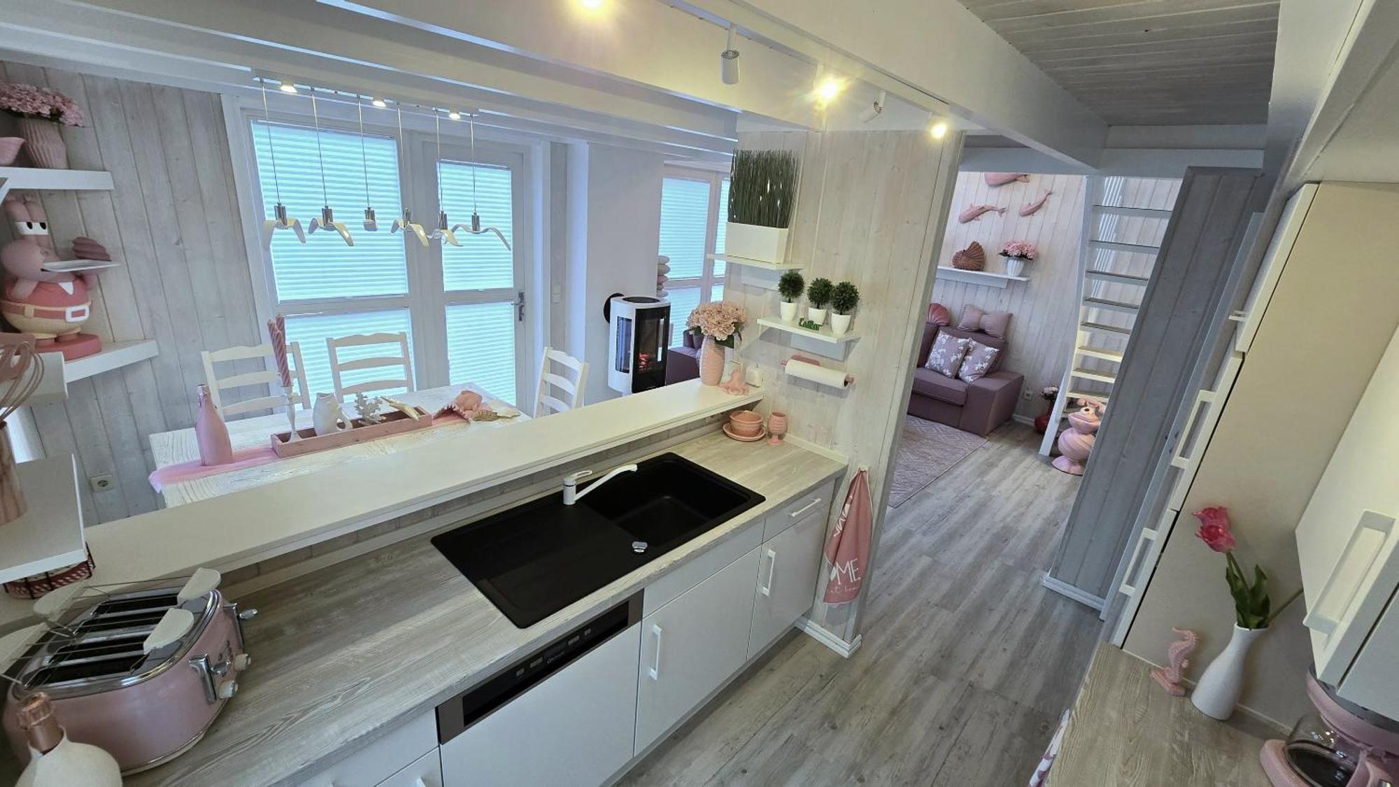 Pink Und Meer - Meerblick, Sauna, Kamin & Whirlpool Baabe Buitenkant foto