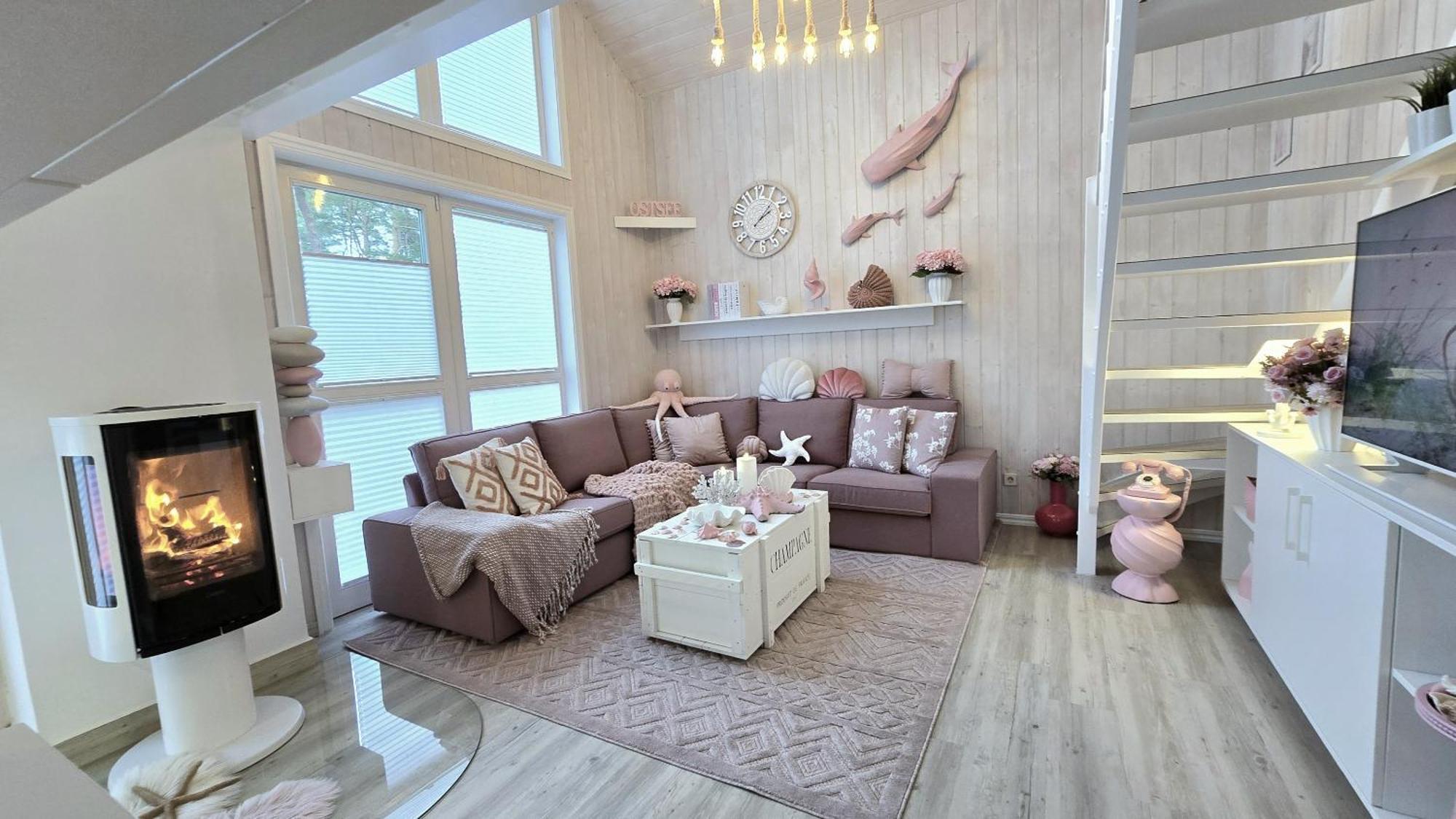 Pink Und Meer - Meerblick, Sauna, Kamin & Whirlpool Baabe Buitenkant foto