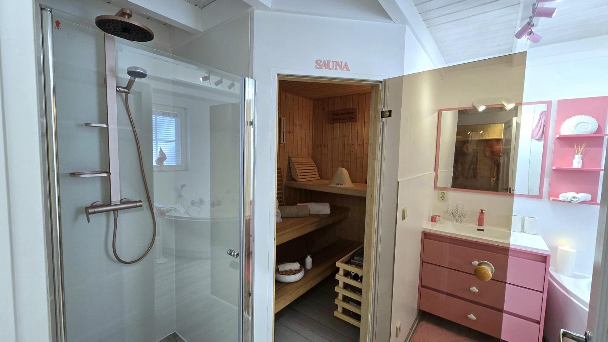 Pink Und Meer - Meerblick, Sauna, Kamin & Whirlpool Baabe Buitenkant foto