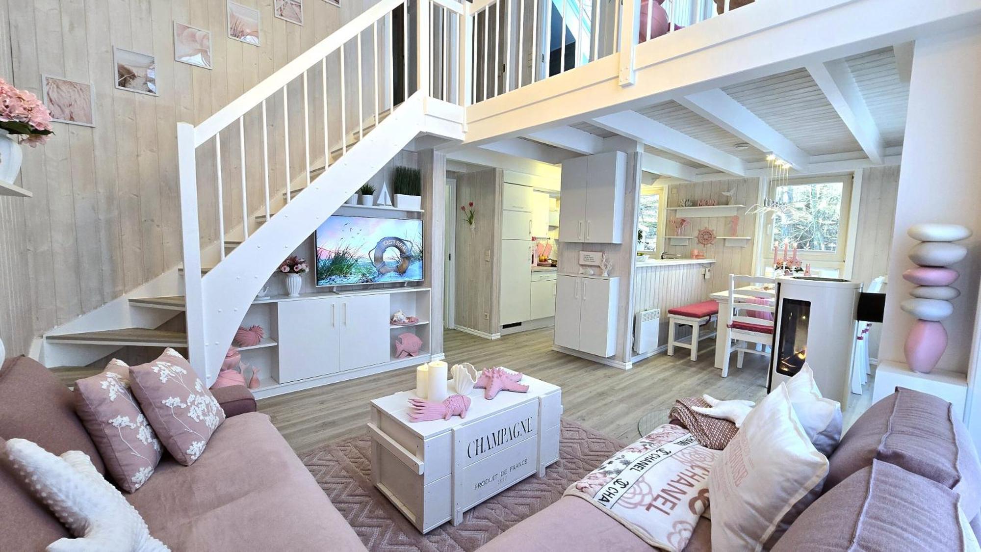 Pink Und Meer - Meerblick, Sauna, Kamin & Whirlpool Baabe Buitenkant foto